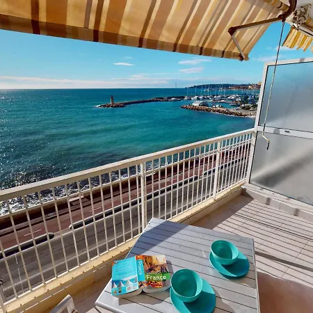 Climatise Avec Terrasse Face Mer, Wifi Inclus - Fr-1-196-346 شقة